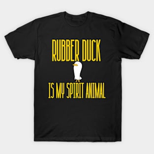 Rubber Duck Is My Spirit Animal Funny For Kids, Boys, Girls T-Shirt